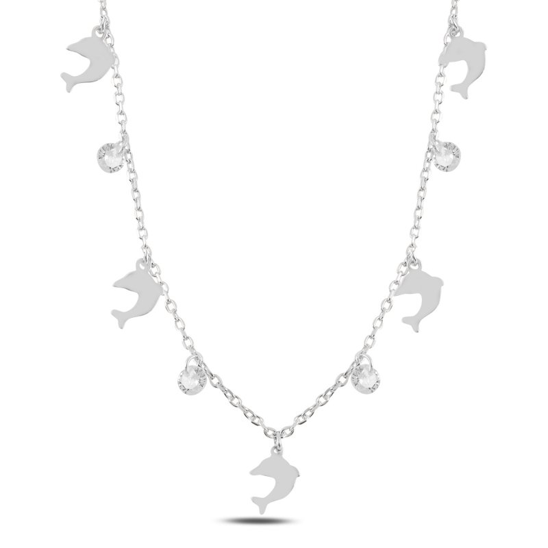 Dangle%20Dolphin%20&%20CZ%20Charm%20Necklace