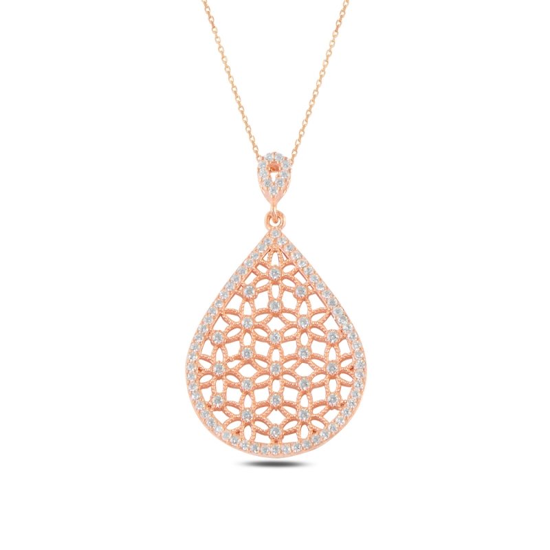 Teardrop%20Flower%20of%20Life%20Necklace-Rose%20Gold%20Plated