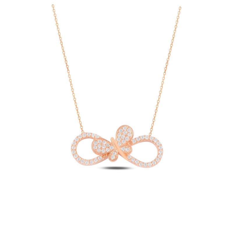 Infinity%20&%20Butterfly%20CZ%20Necklace-Rose%20Gold%20Plated