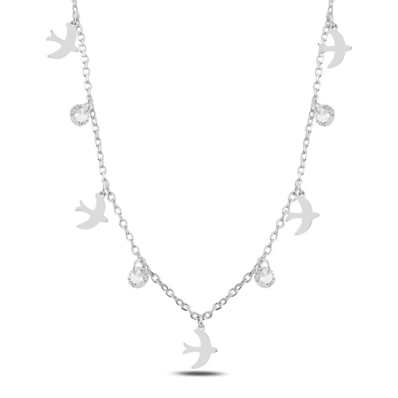 Dangle%20Bird%20&%20CZ%20Charm%20Necklace