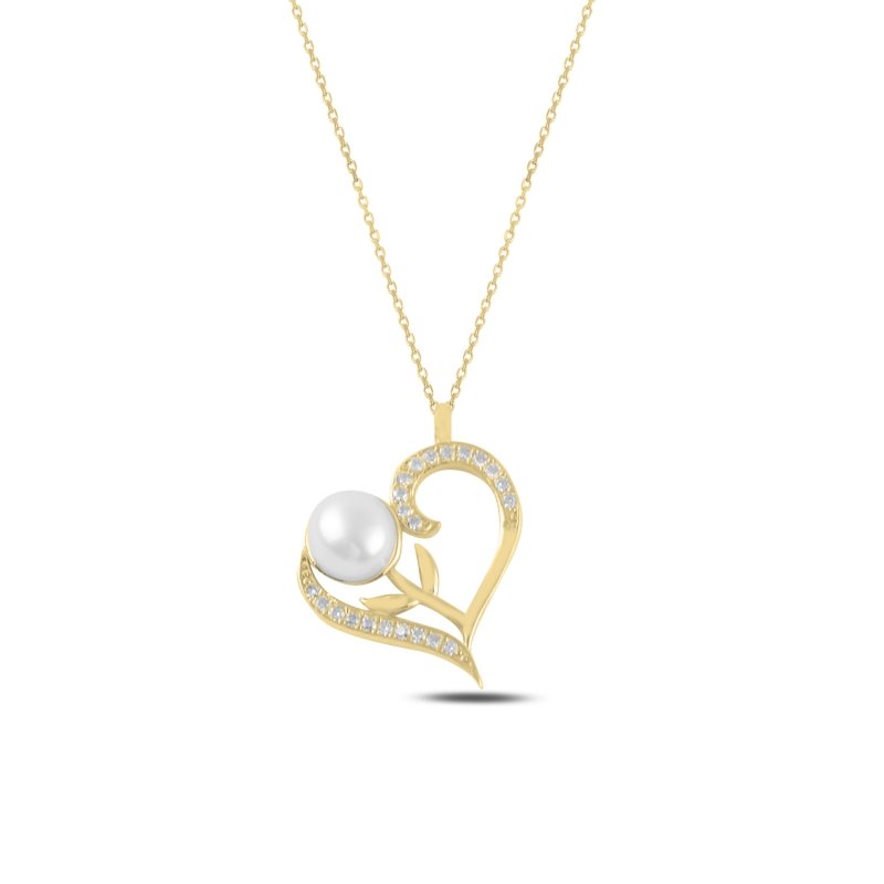 Heart%20Pearl%20&%20CZ%20Necklace-Gold%20Plated