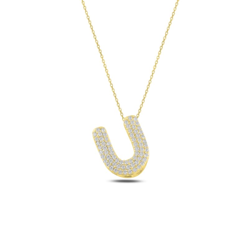 -U-%20Initial%20CZ%20Necklace-Gold%20Plated