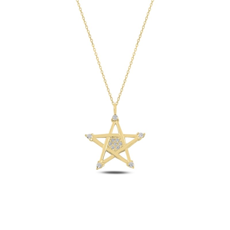 Star%20CZ%20Necklace-Gold%20Plated