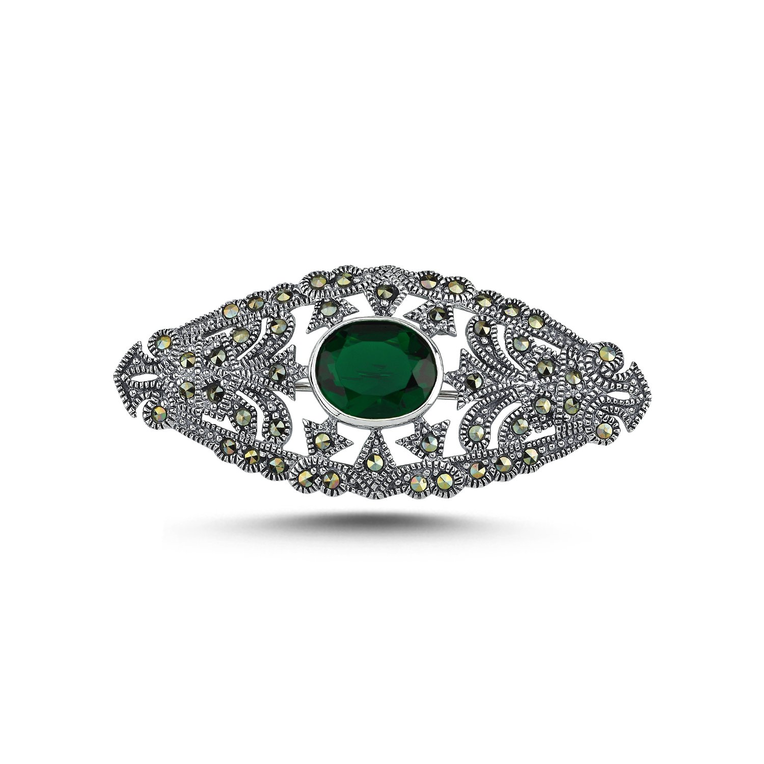 CZ%20&%20Marcasite%20Brooch%20&%20Pendant