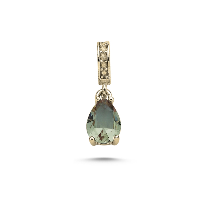 6x8mm%20Teardrop%20Zultanite%20CZ%20Solitaire%20Pendant-Gold%20Plated