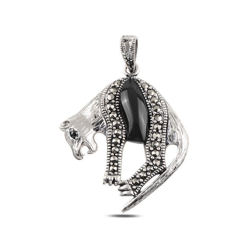 Tiger%20Onyx%20&%20Marcasite%20Pendant