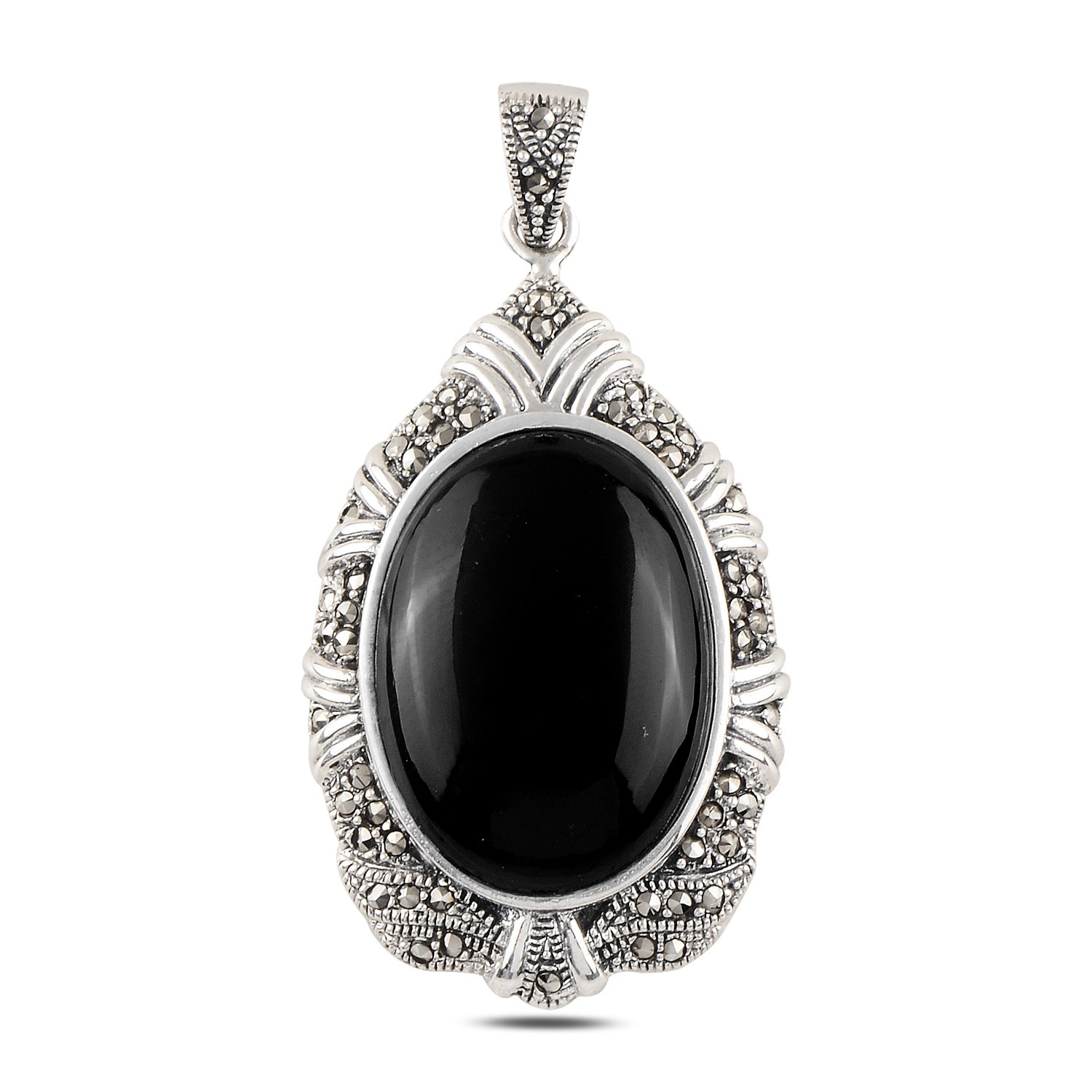 Onyx%20&%20Marcasite%20Pendant