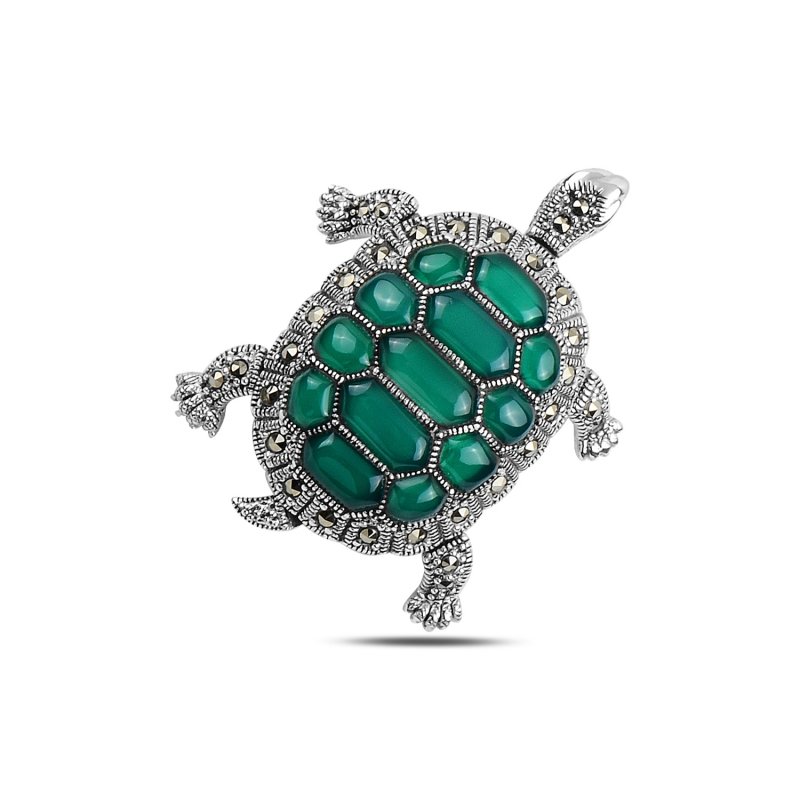 Turtle%20Gemstone%20&%20Marcasite%20Brooch%20&%20Pendant