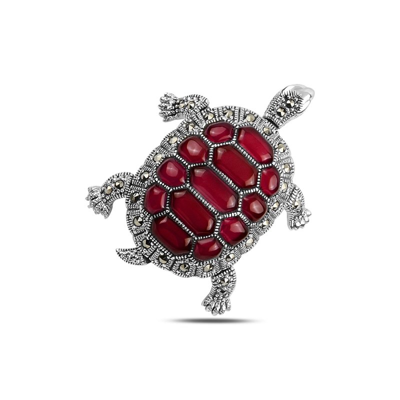 Turtle%20Gemstone%20&%20Marcasite%20Brooch%20&%20Pendant