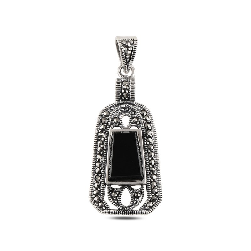 Onyx%20&%20Marcasite%20Pendant