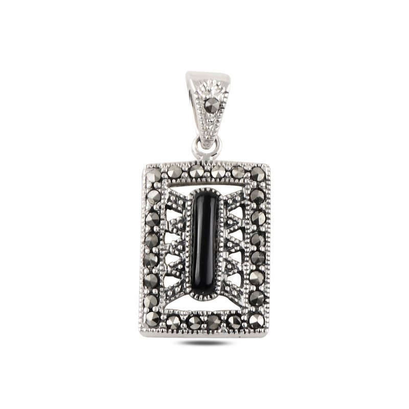 Onyx%20&%20Marcasite%20Pendant