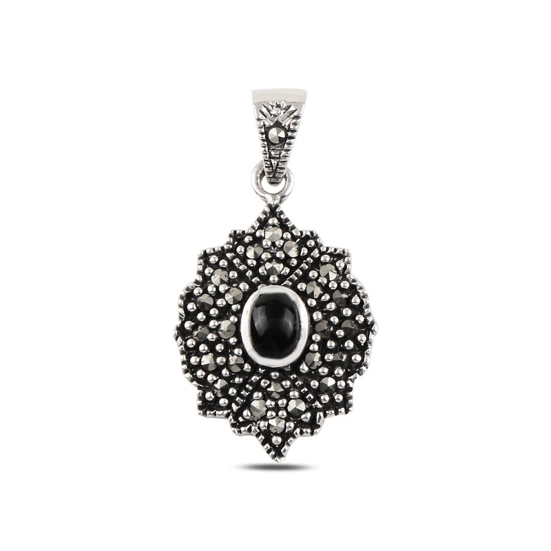 Onyx%20&%20Marcasite%20Pendant