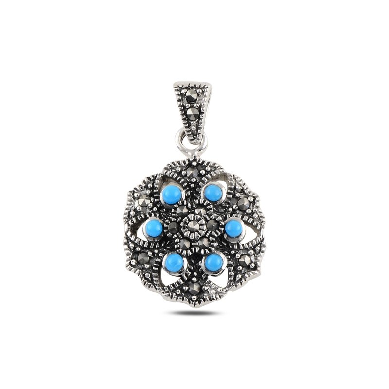 Turquoise%20&%20Marcasite%20Pendant