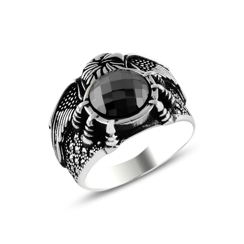 Eagle%20Claw%20Marcasite%20&%20CZ%20Men’s%20Ring