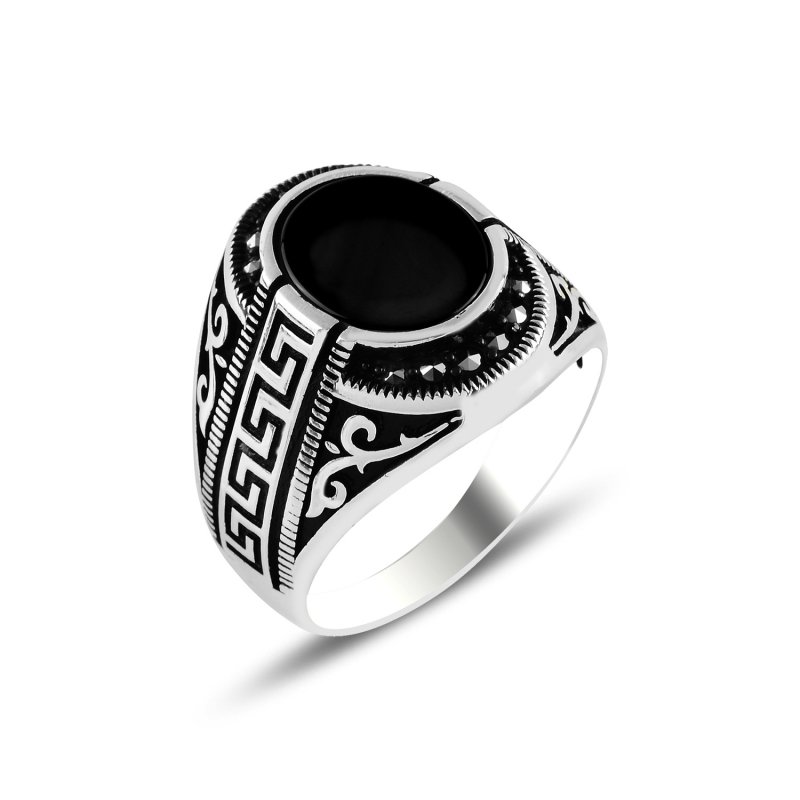 Marcasite%20&%20Onyx%20Men’s%20Ring