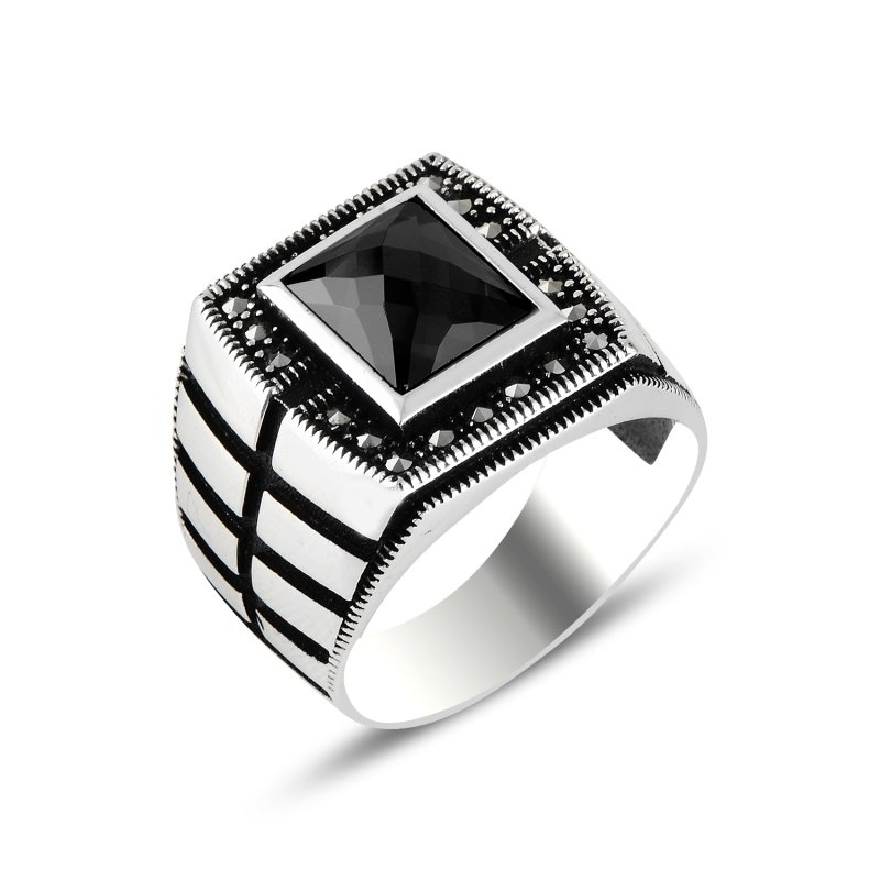 Marcasite%20&%20CZ%20Men’s%20Ring