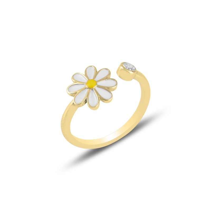 Daisy%20Enamel%20Adjustable%20Size%20Ring-Altın%20kaplama