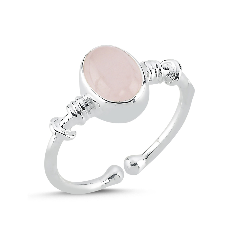 Rose%20Quartz%20Adjustable%20Size%20Ring-Kaplamasız