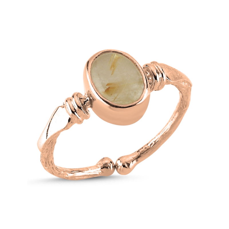 Rutilated%20Quartz%20Adjustable%20Size%20Ring-Rose%20kaplama