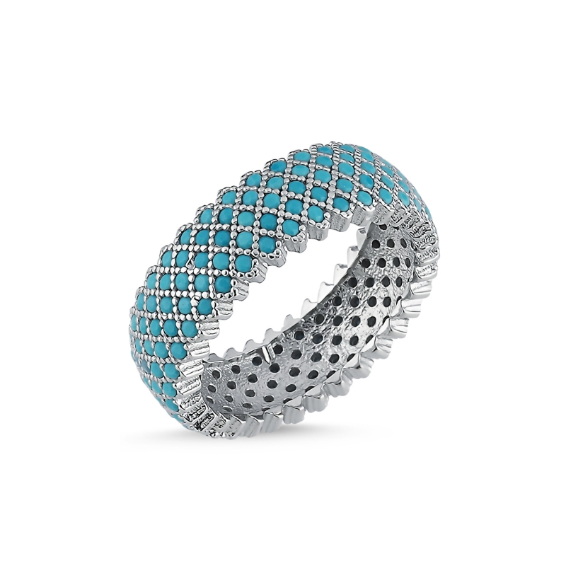 Eternity%205%20Row%20Nano%20Turquoise%20Ring