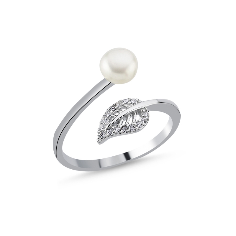 Leaf%20Pearl%20CZ%20Adjustable%20Ring