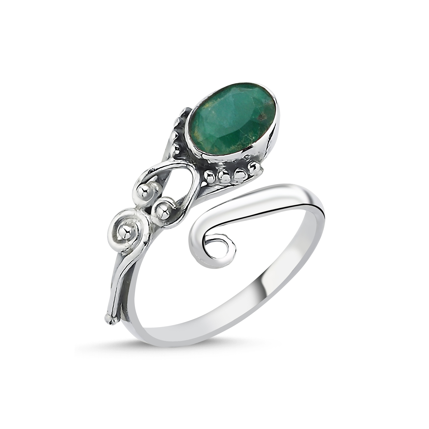 Root%20Emerald%20&%20Adjustable%20Ethnic%20Oxidised%20Ring