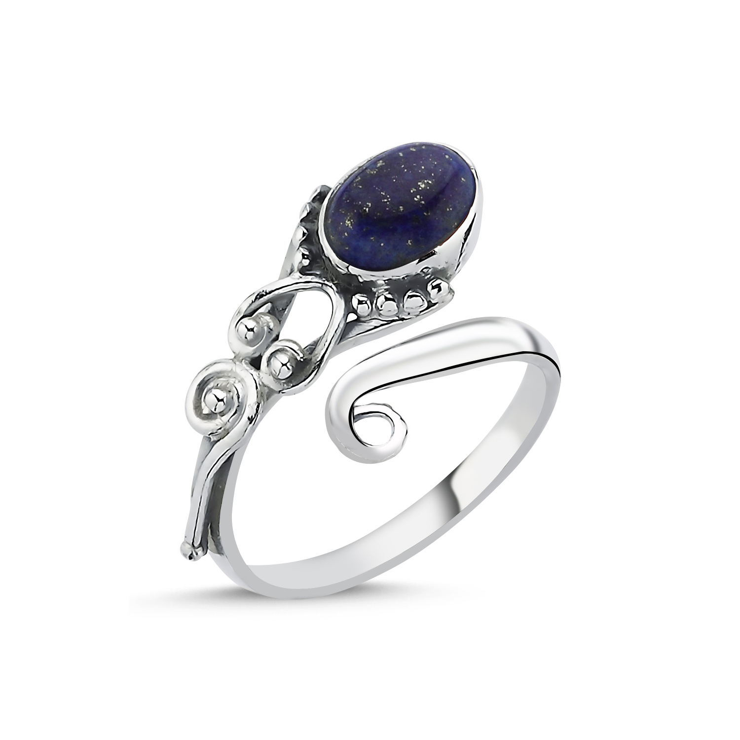 Lapis%20Lazuli%20&%20Adjustable%20Ethnic%20Oxidised%20Ring