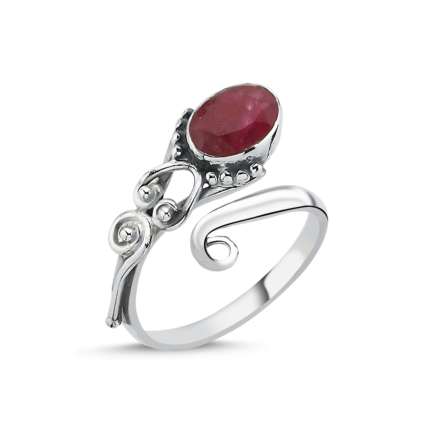 Root%20Ruby%20&%20Adjustable%20Ethnic%20Oxidised%20Ring