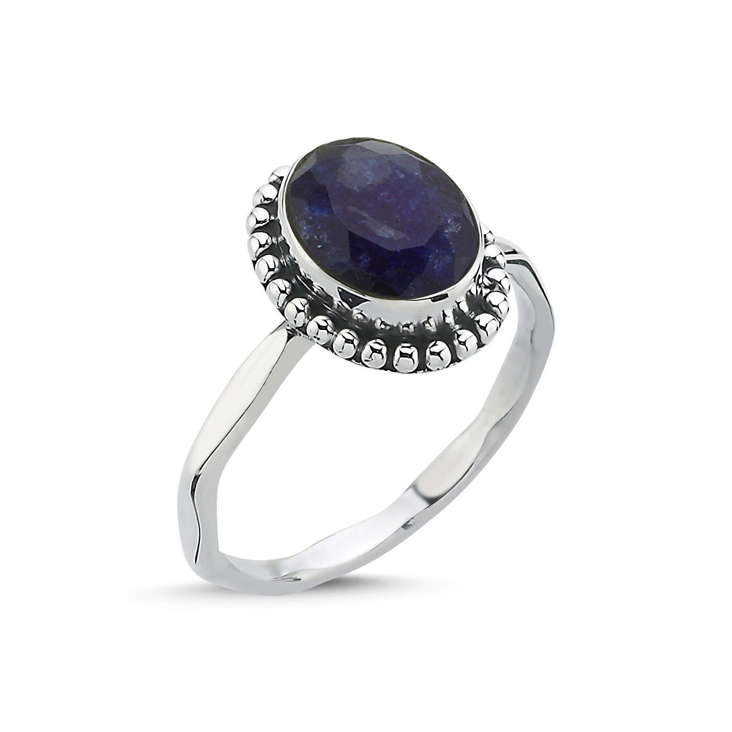 Root%20Sapphire%20Oval%20&%20Ethnic%20Oxidised%20Ring