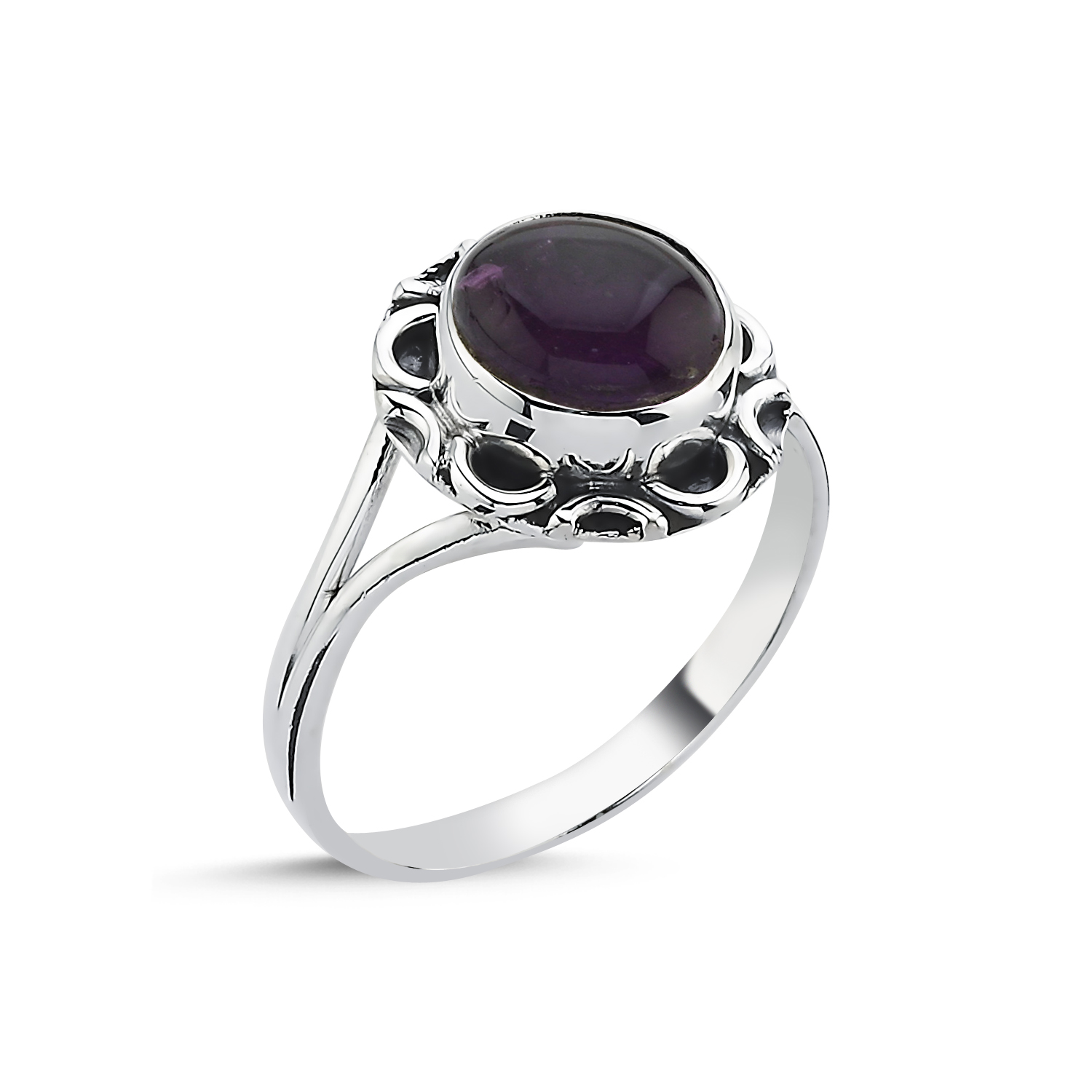 Amethyst%20&%20Ethnic%20Oxidised%20Ring