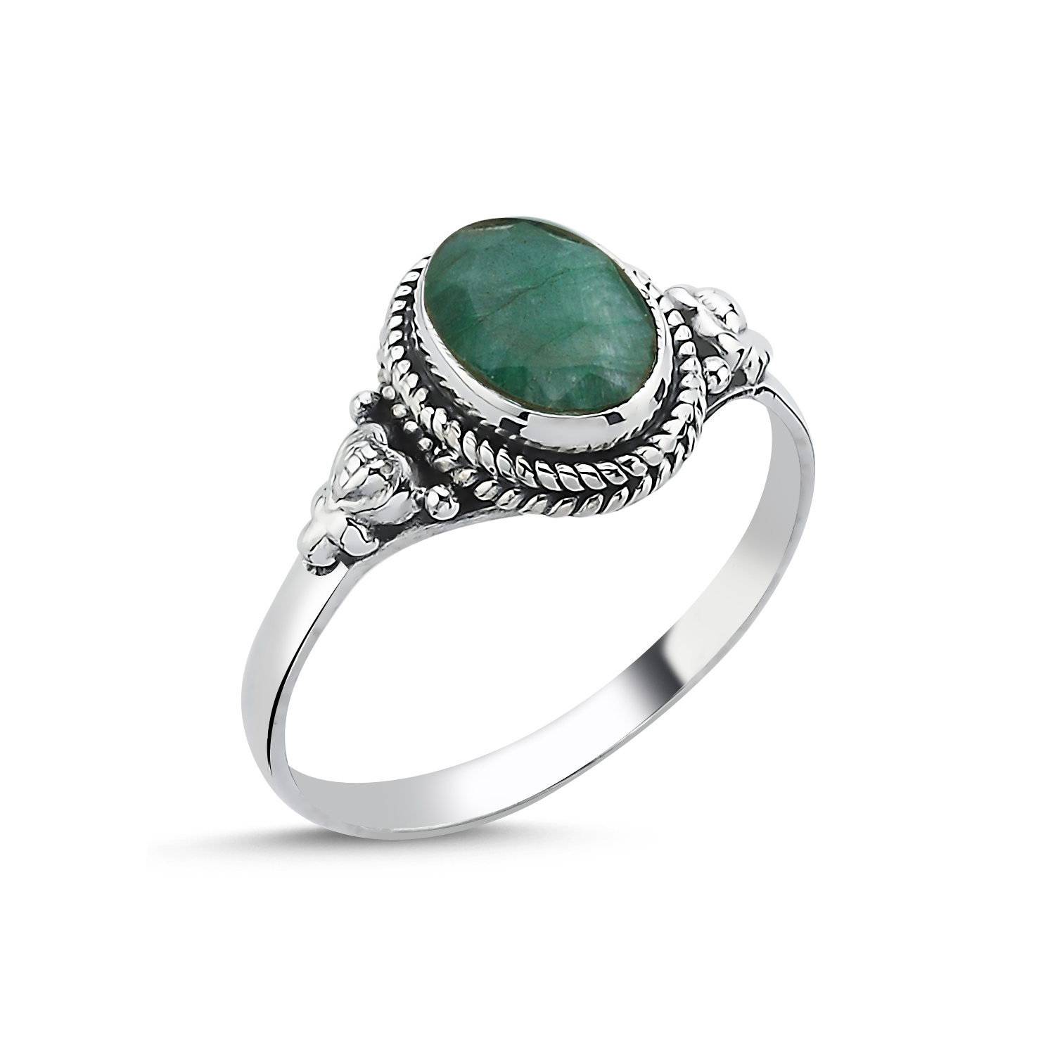 Root%20Emerald%20Oval%20&%20Ethnic%20Oxidised%20Ring