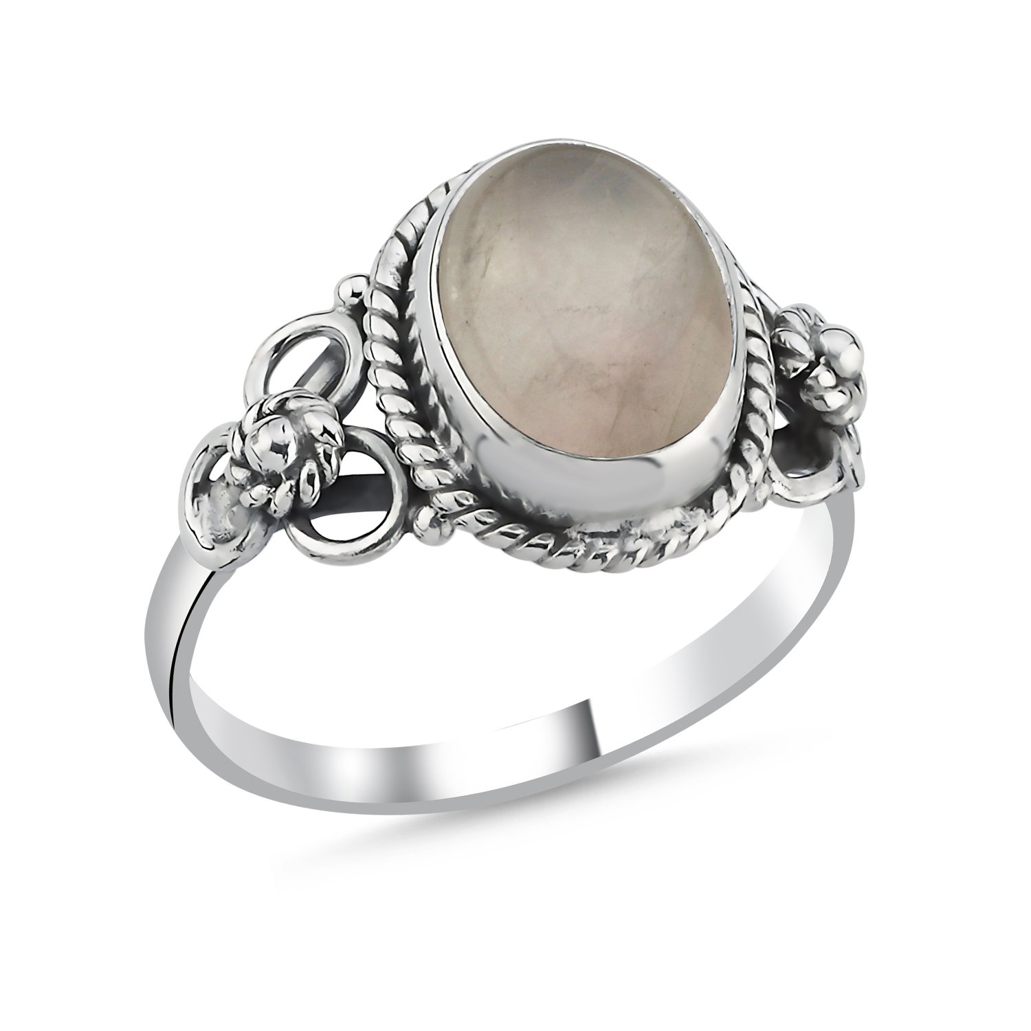 Smoky%20Quartz%20Oval%20&%20Ethnic%20Oxidised%20Ring