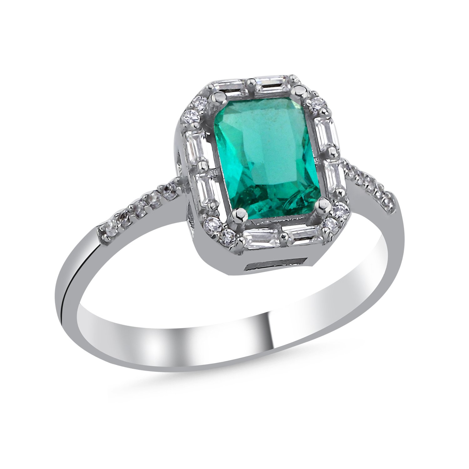 Paraiba%20Baguette%20&%20CZ%20Halo%20Solitaire%20Ring