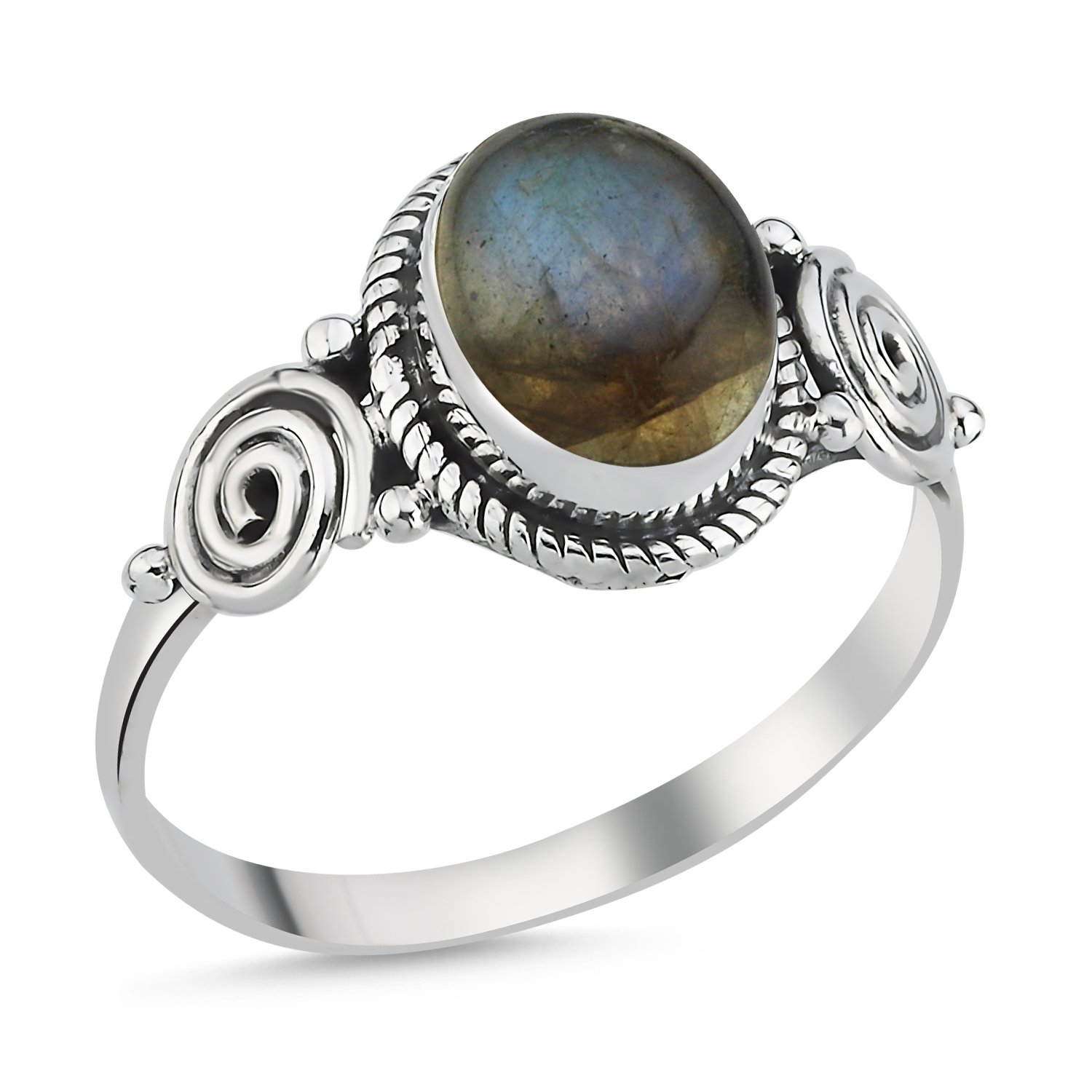 Labradorite%20Oval%20&%20Ethnic%20Oxidised%20Ring