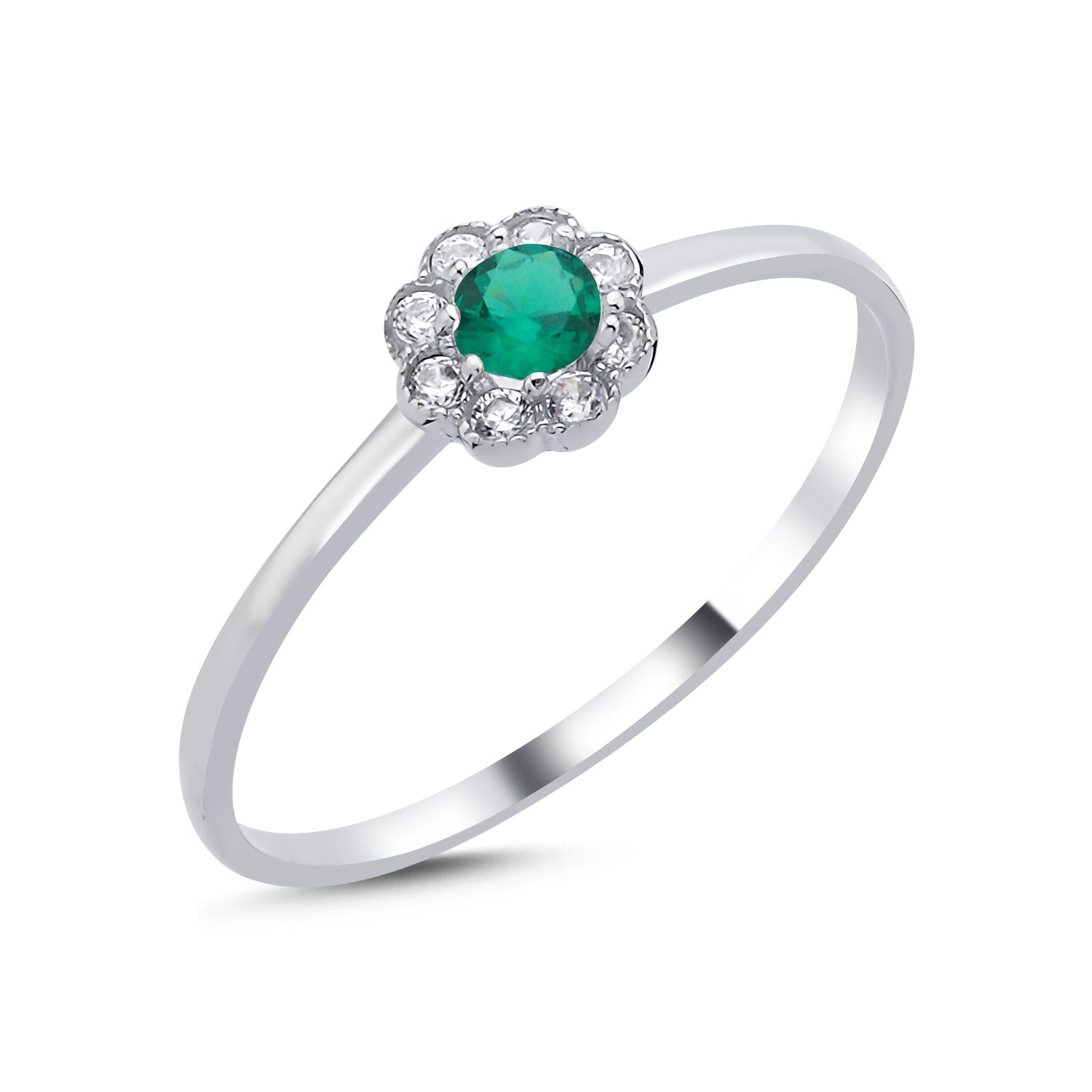 Flower%20Emerald%20CZ%20Ring