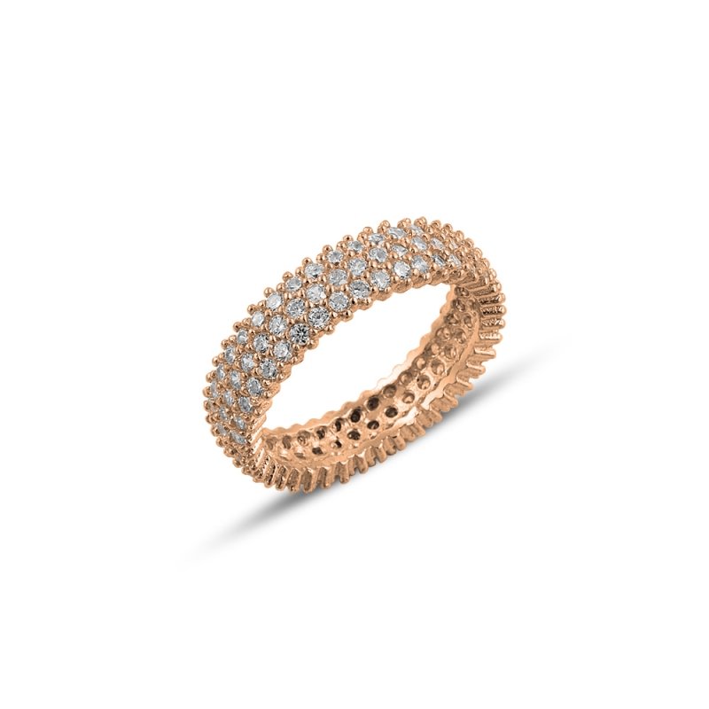 Rose%20Gold%20Plated%20CZ%203%20Row%20Eternity%20Ring