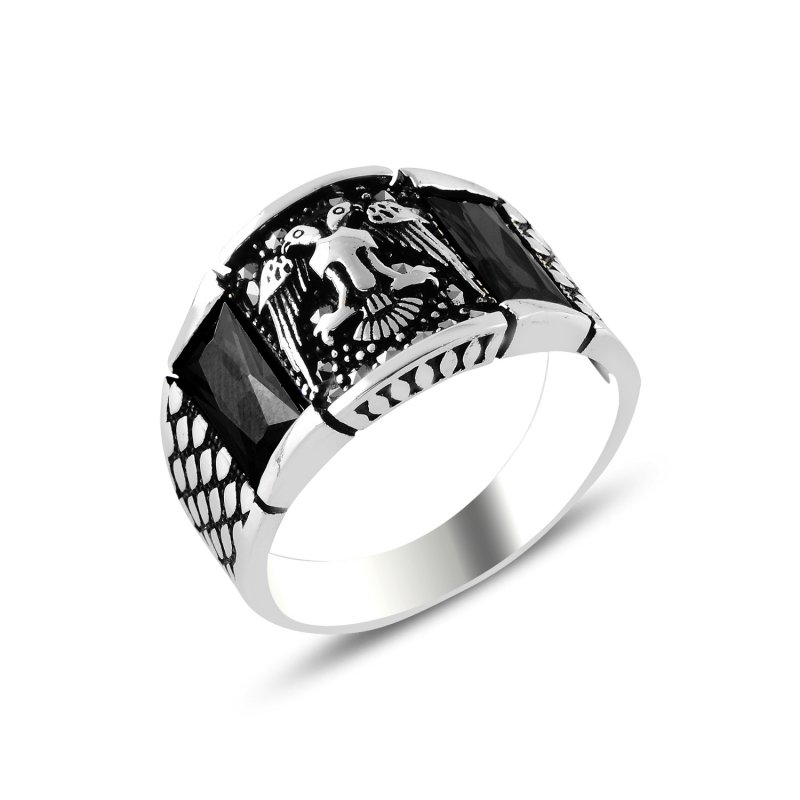 Seljuk’s%20Eagle%20Marcasite%20&%20CZ%20Men’s%20Ring