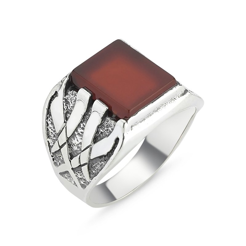 Men’s%20Oxidized%20Ring%20with%20Square%20Red%20Agate