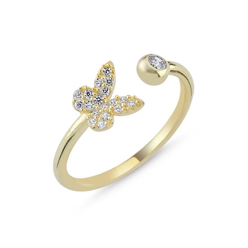 Butterfly%20CZ%20Adjustable%20Size%20Ring-Gold%20Plated