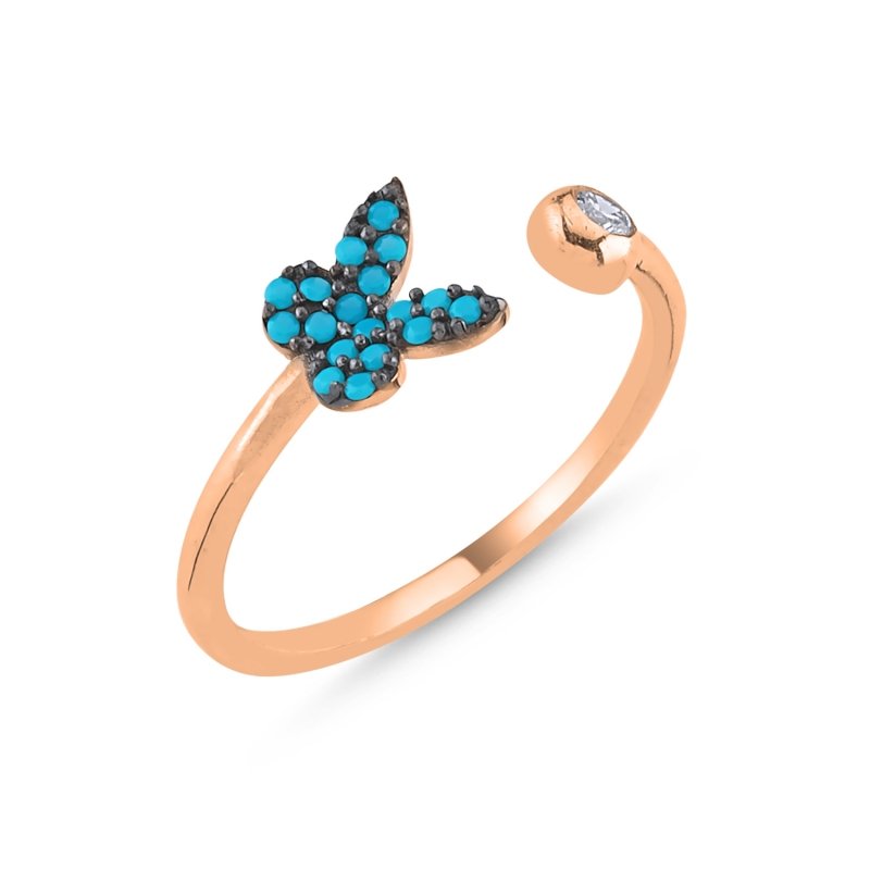 Butterfly%20Turquoise%20CZ%20Adjustable%20Size%20Ring