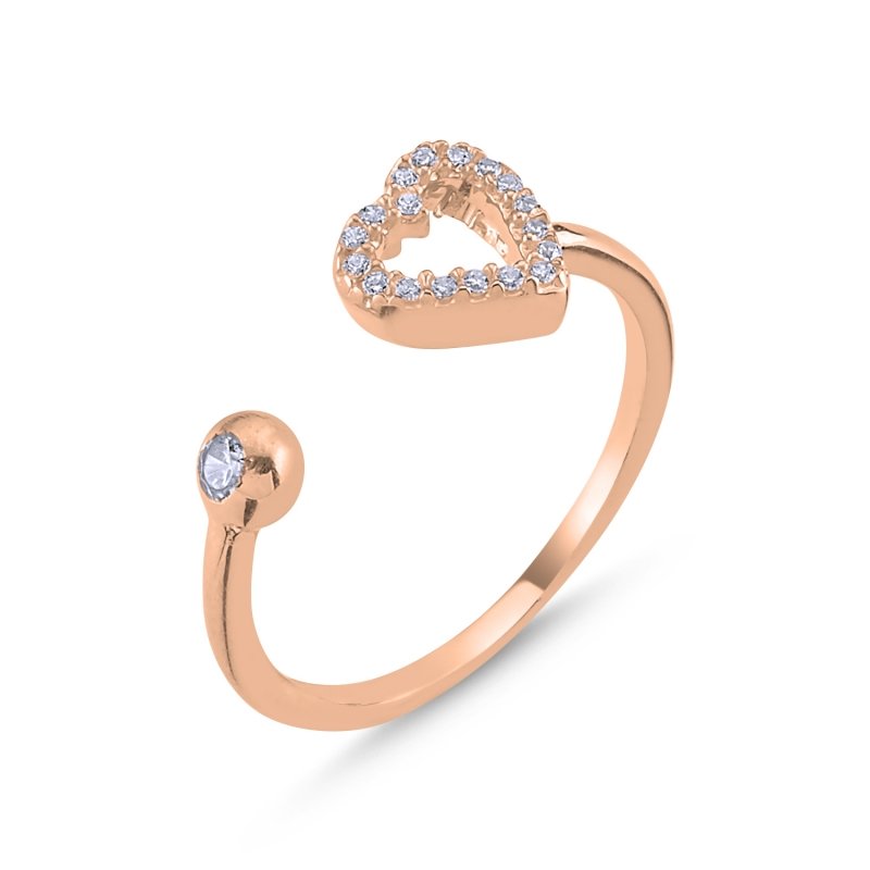 Heart%20White%20CZ%20Adjustable%20Size%20Ring-Rose%20Gold%20Plated