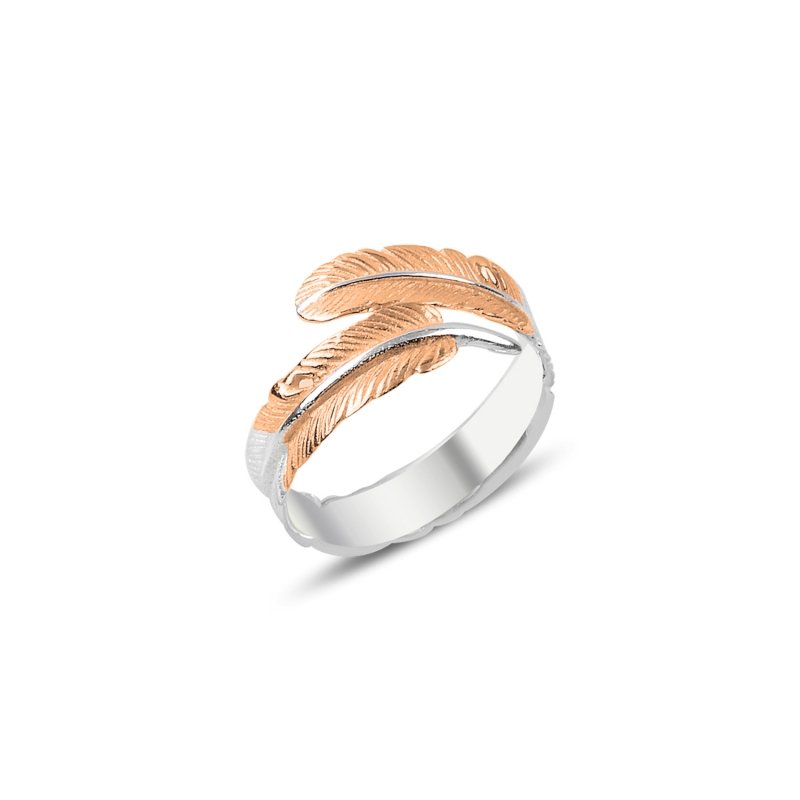 Rose%20Gold%20Plated%20Feather%20Ring