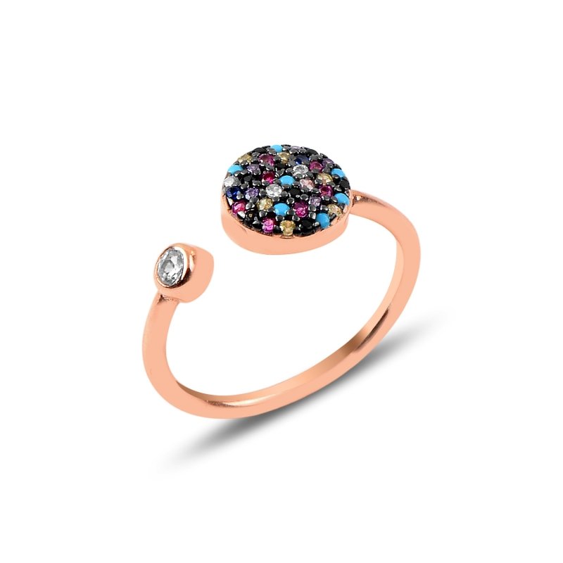 Mix%20CZ%20Adjustable%20Size%20Ring-Rose%20Gold%20Plated