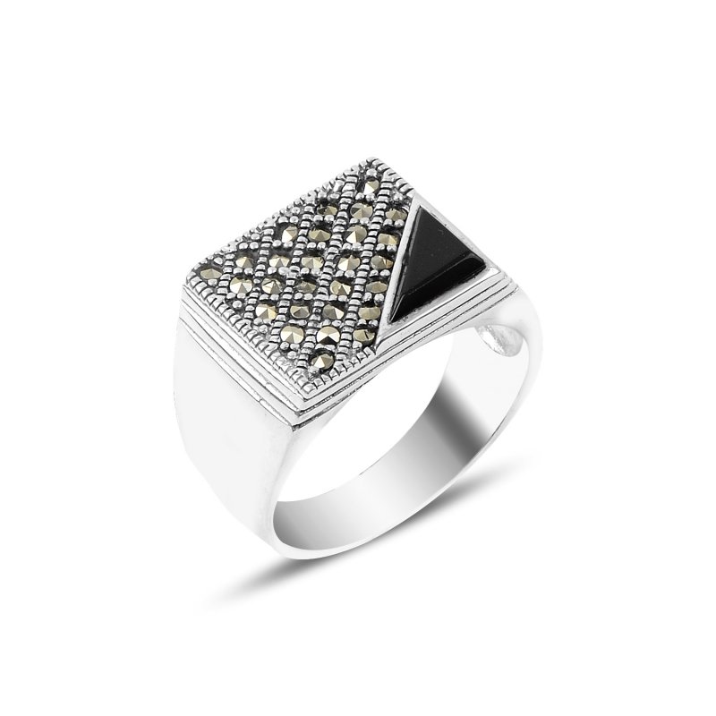 Onyx%20&%20Marcasite%20Men’s%20Ring