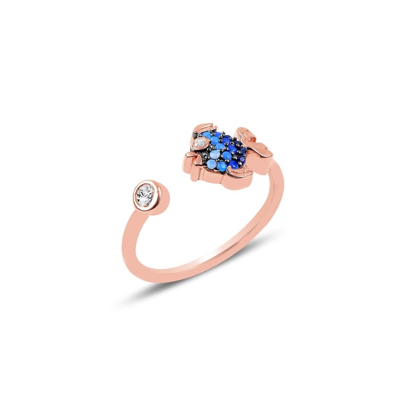 Nano%20Shades%20of%20Blue%20Adjustable%20Size%20Fish%20Ring-Rose%20Gold%20Plated