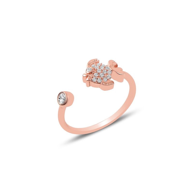 CZ%20Adjustable%20Size%20Fish%20Ring-Rose%20Gold%20Plated