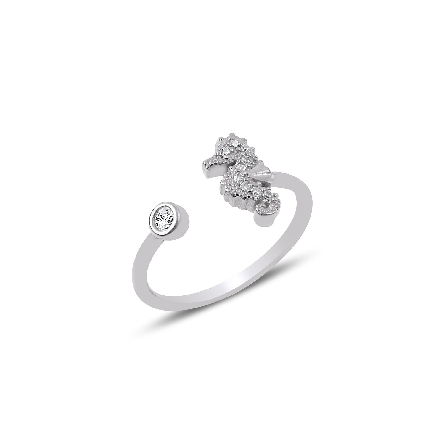 CZ%20Adjustable%20Size%20Seahorse%20Ring-Rodyum%20kaplama