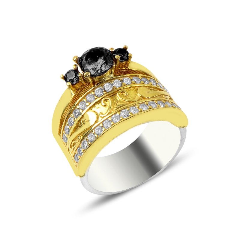 CZ%20Half%20Eternity%20&%20Solitaire%20Ring