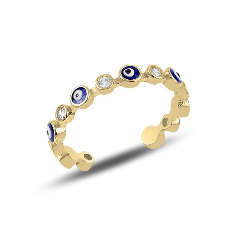 Evil%20Eye%20&%20CZ%20Adjustable%20Size%20Ring-Gold%20Plated