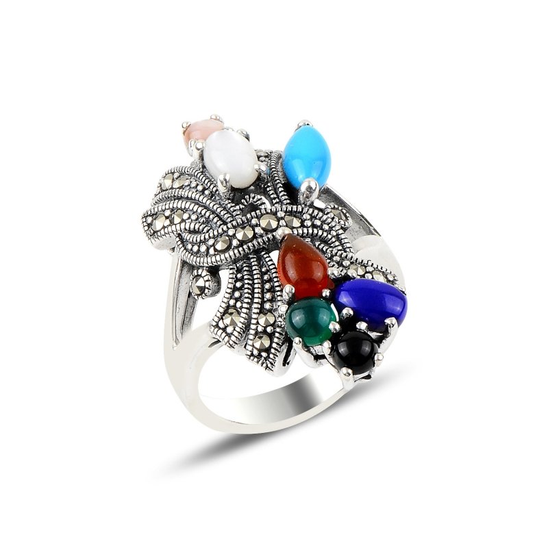 Mix%20Gemstones%20&%20Marcasite%20Ring